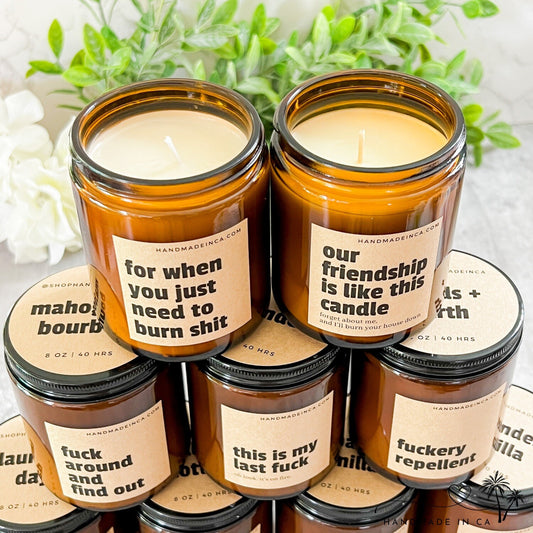 Funny Candles - Hand Poured 100% Soy Wax