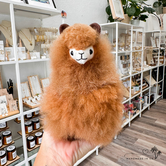Alpaca Fur Stuffed Animal - 6" Alpaca