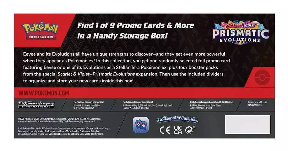 Pokemon Trading Card Game Scarlet & Violet—Prismatic Evolutions Surprise Box