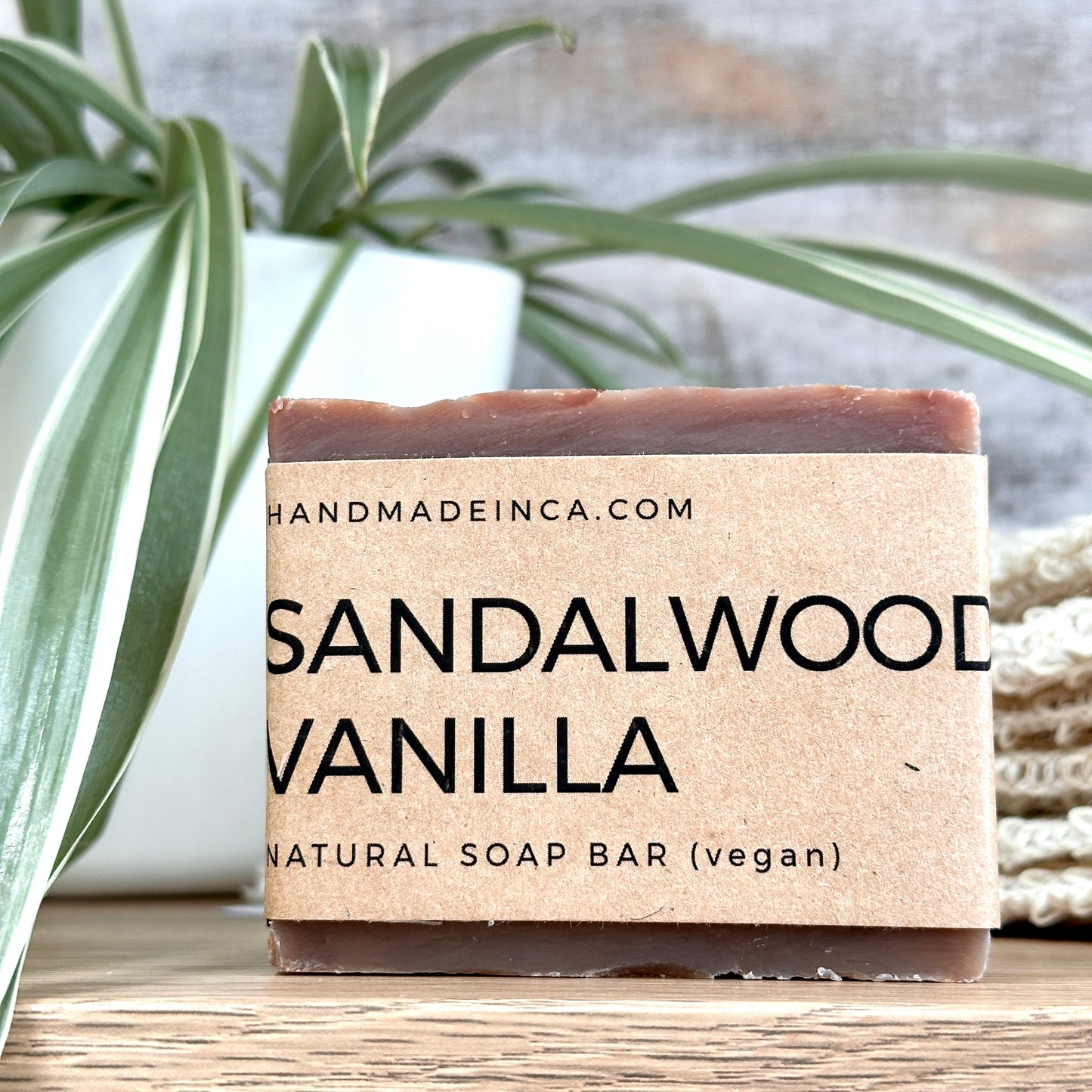 VEGAN Sandalwood Vanilla Natural Bath and Body Soap Bar