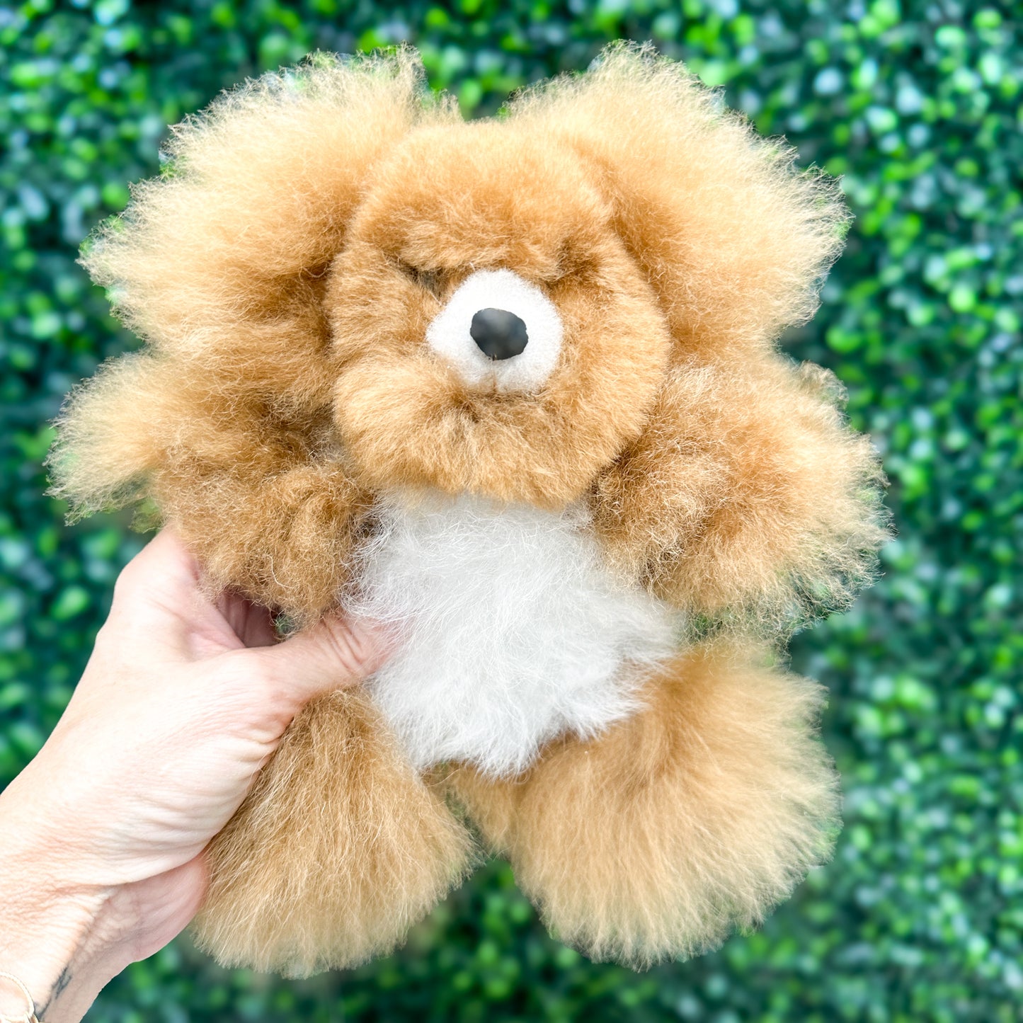 Alpaca Fur Stuffed Animal - 6" Pocket Bear