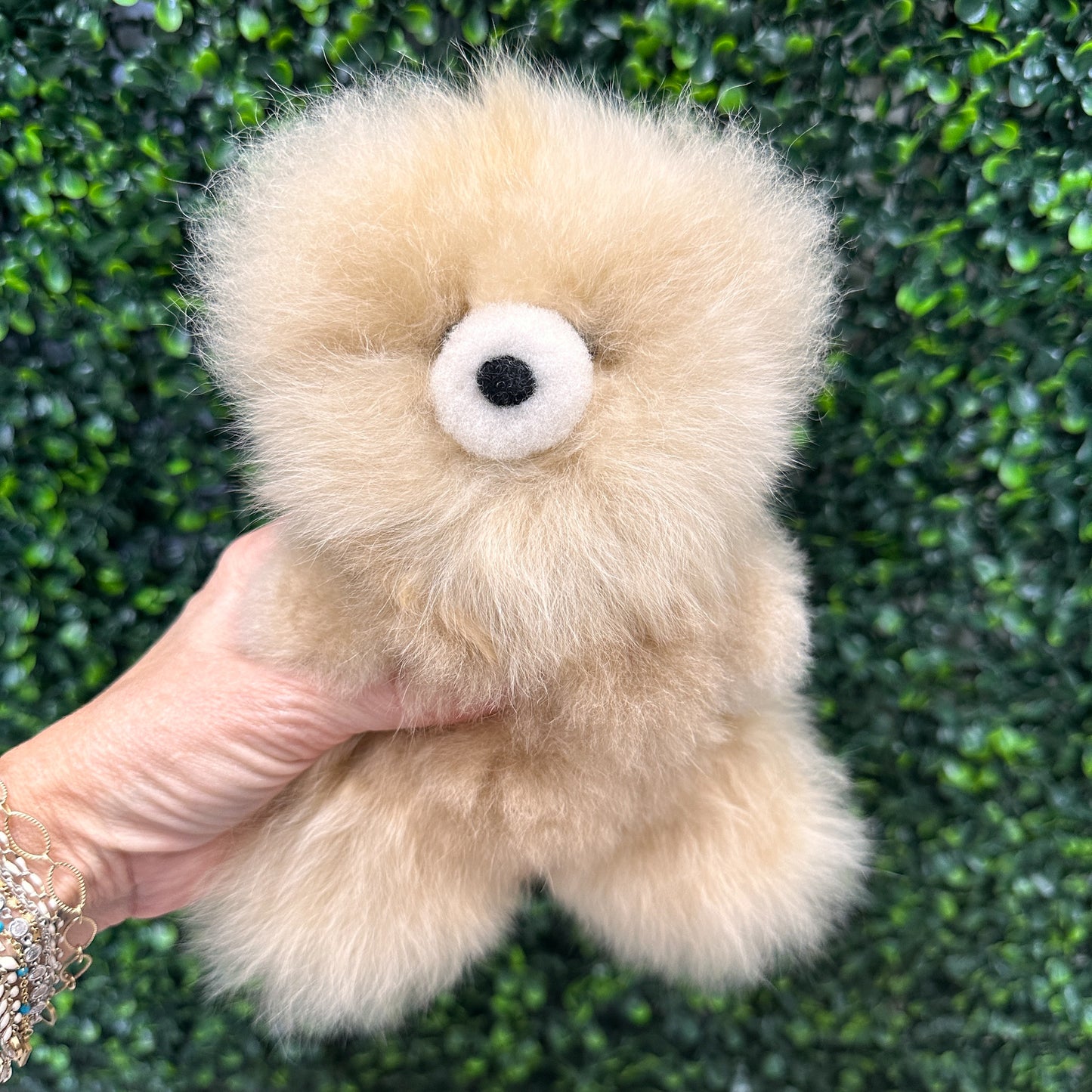 Alpaca Fur Stuffed Animal - 6" Pocket Bear