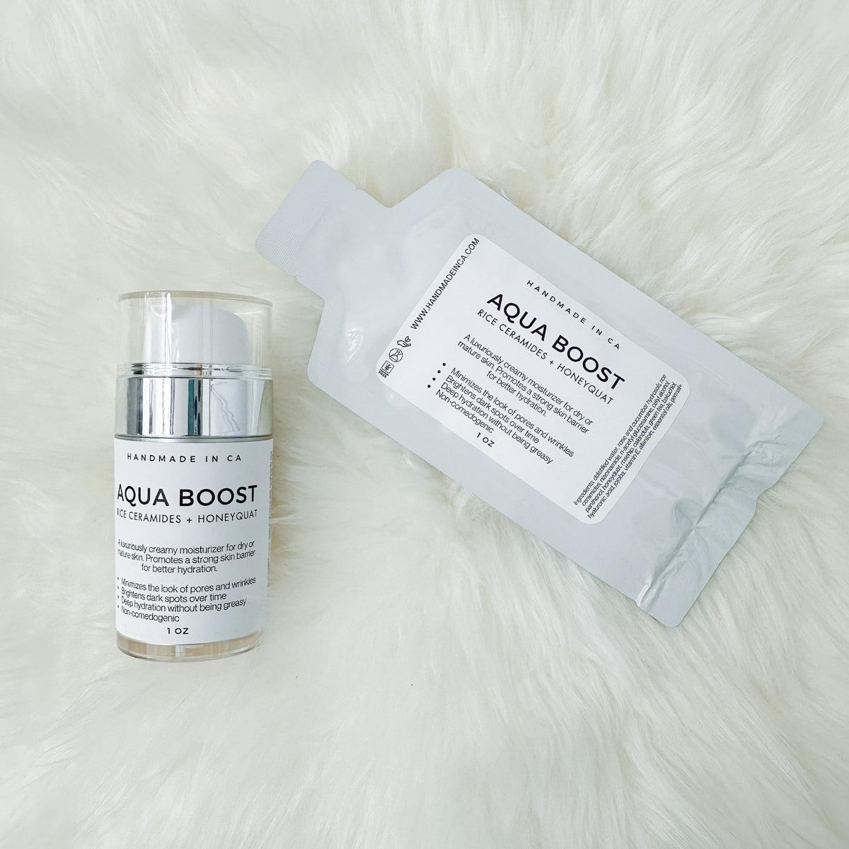Acque Boost Aqua Boost Moisturizer with Rice Ceramides + Honeyquat – Handmade in CA