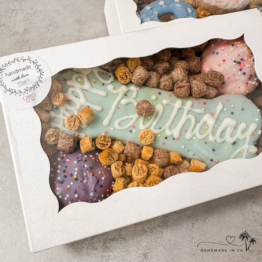 Bark-uterie Birthday Box Made with Healthy Hand Baked Dog Treats