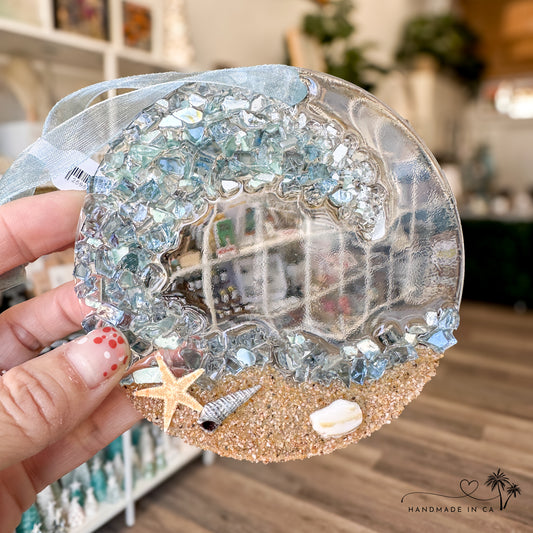 Ocean Wave Coastal Ornament | Suncatcher