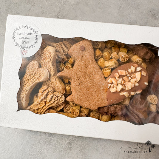 Bark-uterie Squirrel Box Made with Healthy Hand Baked Dog Treats