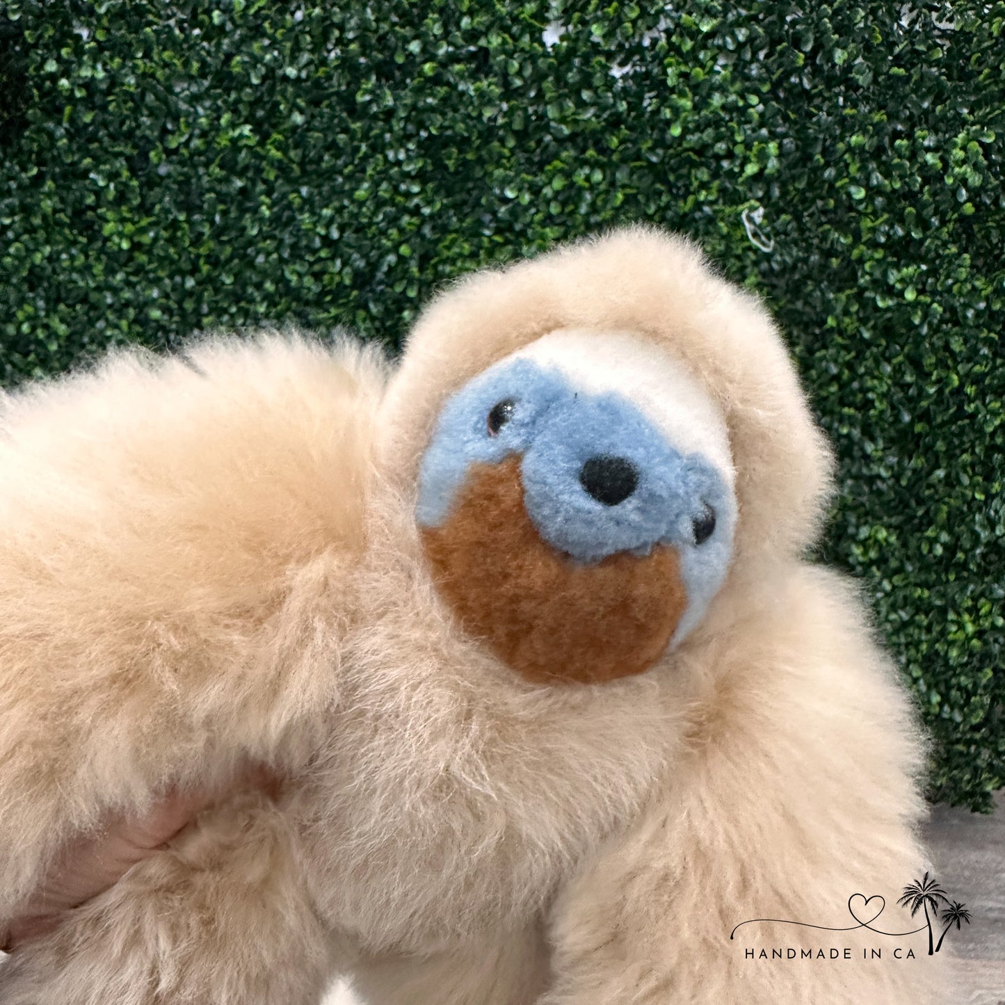 Alpaca Fur Stuffed Animal - 13" Baby Sloth