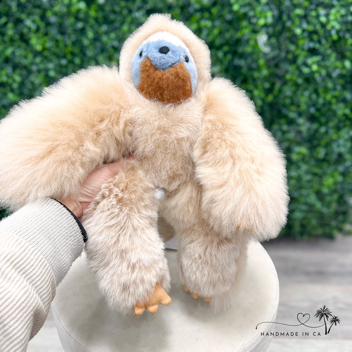 Alpaca Fur Stuffed Animal - 13" Baby Sloth