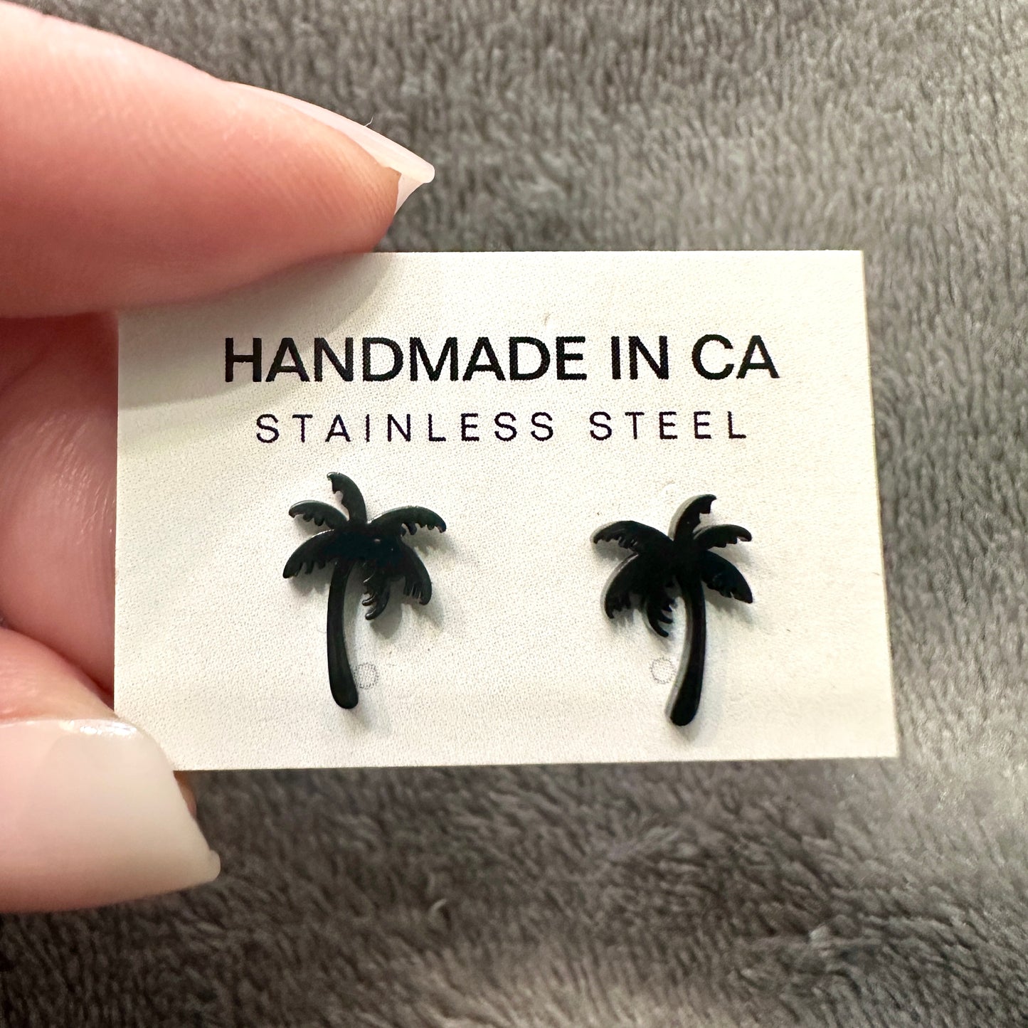 Palm Tree Stud Earrings