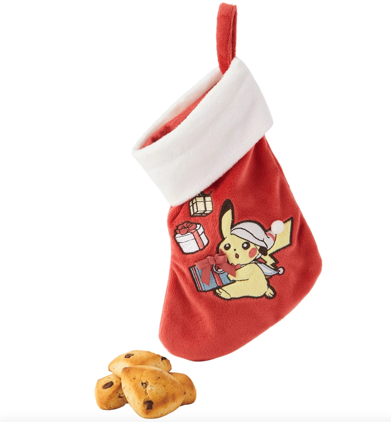 Pokémon Center 2025 — Pikachu “Holiday Blessings” Christmas Stocking (Japan-Exclusive)