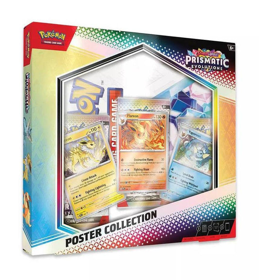 Pokemon Trading Card Game 2025 Scarlet & Violet Prismatic Evolutions Poster Collection