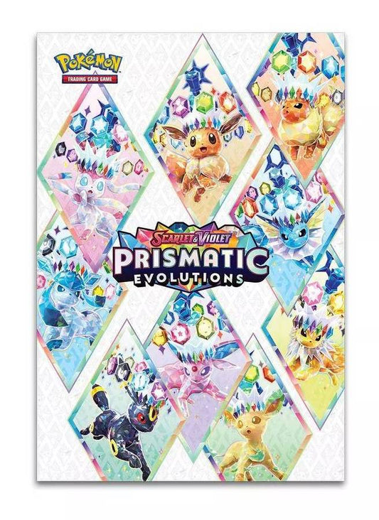 Pokemon Trading Card Game 2025 Scarlet & Violet Prismatic Evolutions Poster Collection