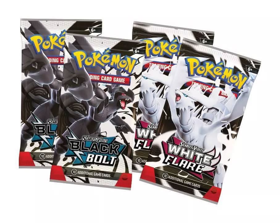Pokemon Scarlet & Violet Black Bolt & White Flare Unova Poster Collection