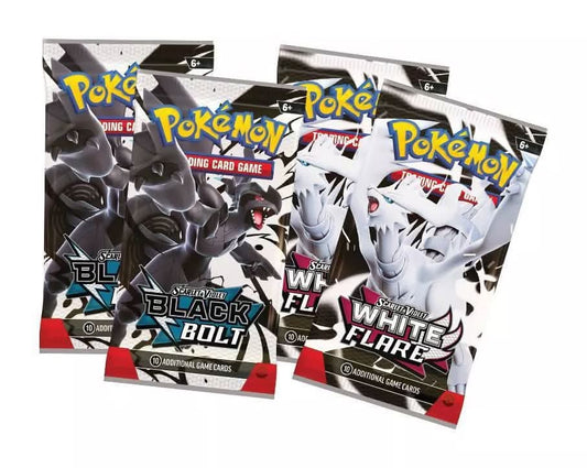 Pokemon Scarlet & Violet Black Bolt & White Flare Unova Poster Collection